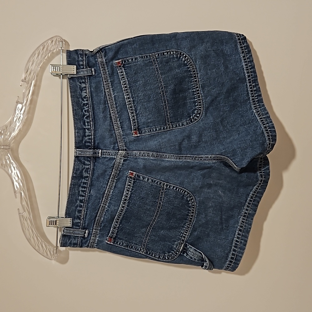 GAP carpenter style faded denim shorts size 6 EUC - Picture 3 of 9